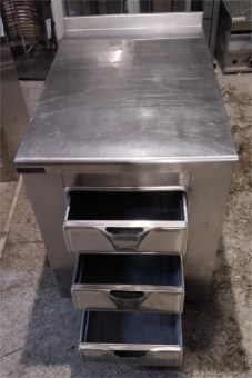 Ερμάριο Ανοξείδωτο Με Ανασήκωμα & 3 Συρτάρια Μεταχειρισμένο